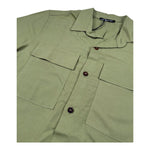 Never Too Camicia tinta unita Mezza Manica Verde per Bambino NT2273R VERDE NEVER TOO 