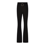 HATE LOVE pantalone modello a zampa tinta unita Nero per Bambina OJPT00487 NERO HATE LOVE 