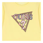GUESS shirt girocollo tinta unita con stampa Giallo per Bambina K4YI11K6YW4J GIALLO GUESS 