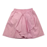 Miss Grant Solid Color Bow Elastic Waist Skirt Pink for Baby Girl