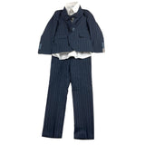 Shako' Complete 3 Piece Shirt-Jacket-Pants-Bow Tie Blue For Boys