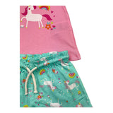 Losan 2 Piece Set T-Shirt-Short Two-Tone Pink for Baby Girl
