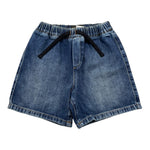 Dolce & Gabbana Short In Denim Tinta Unita con Stampa per Neonata L13Q60 BLU DOLCE & GABBANA 
