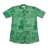 Numbers Shirt Half Sleeve Print Green Bandana Fantasy For Boys