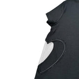 Liu Jo T-Shirt Girocollo Tinta Unita con Applicazione per Bambina GA5067XXXX NERO LIU JO 