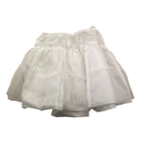 Elsy Plain White Tulle Skirt For Girls