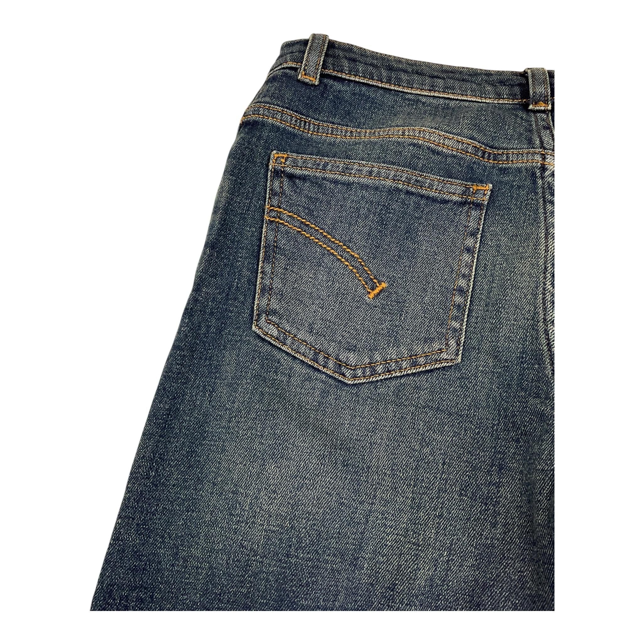 DONDUP jeans tinta unita con girovita regolabile Blu per Bambino DMPA017 BLU DONDUP 