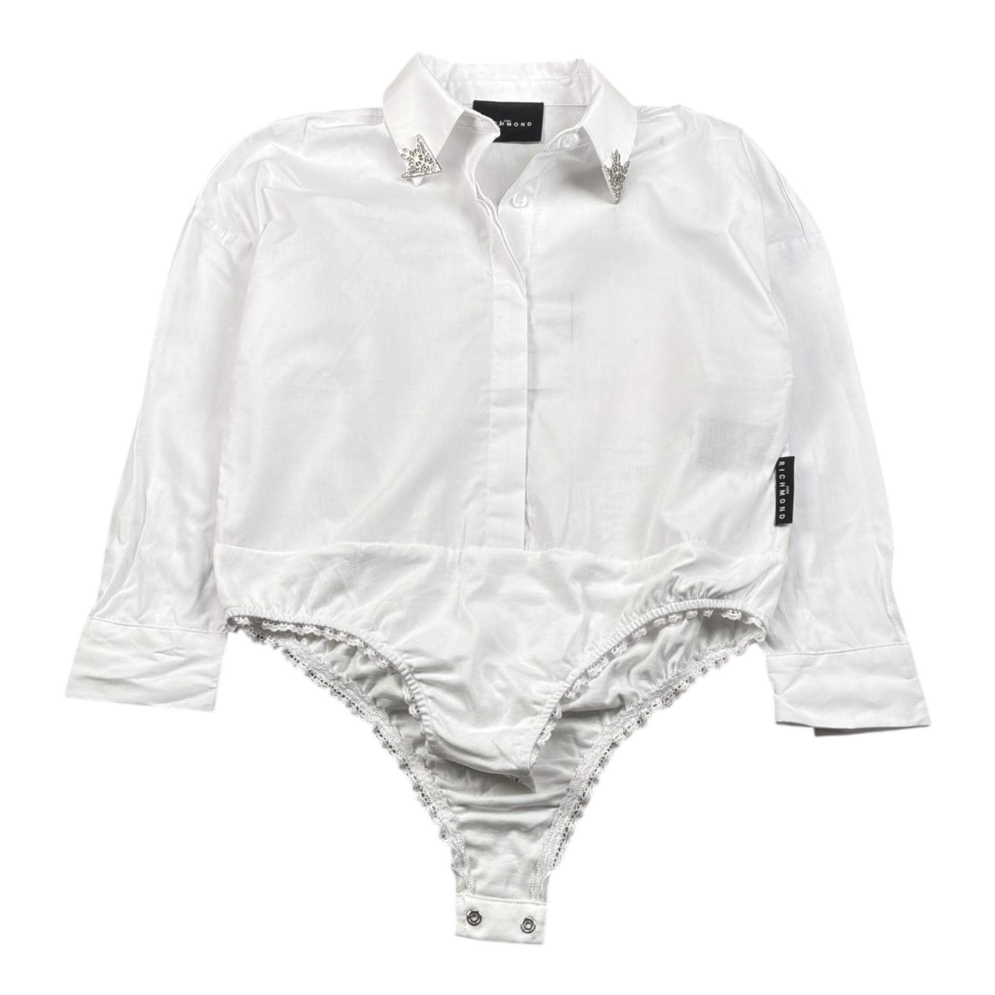 John Richmond Camicia Modello Body Tinta Unita per Bambina RGP26040CB BIANCO JOHN RICHMOND 