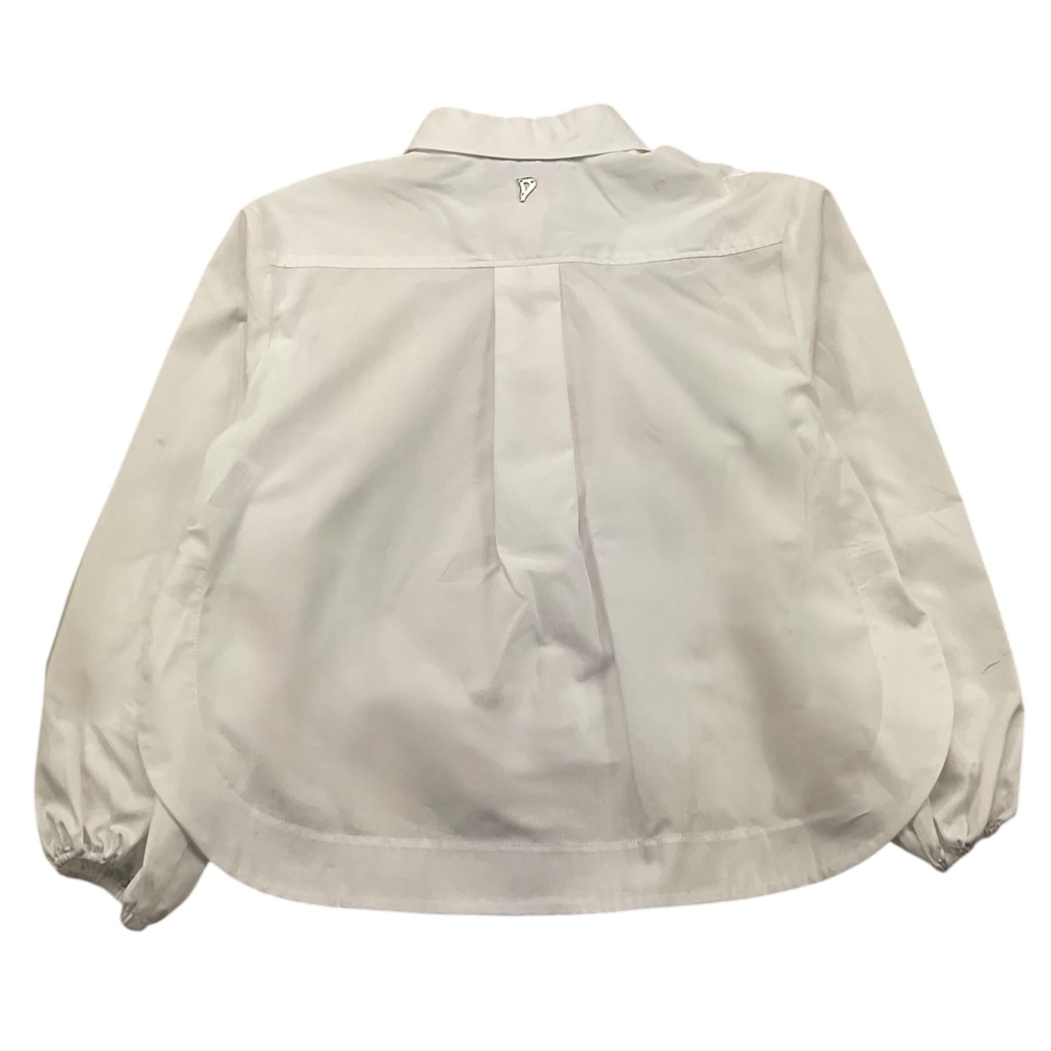 Dondup Camicia Tinta Unita Manica Lunga per Bambina DFCA028 BIANCO DONDUP 