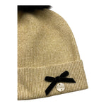 MONNALISA cappello tinta unita con pon pon Oro per Neonata HF4080XX ORO MONNALISA 