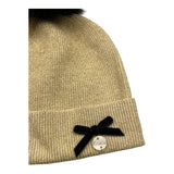 MONNALISA cappello tinta unita con pon pon Oro per Neonata HF4080XX ORO MONNALISA 