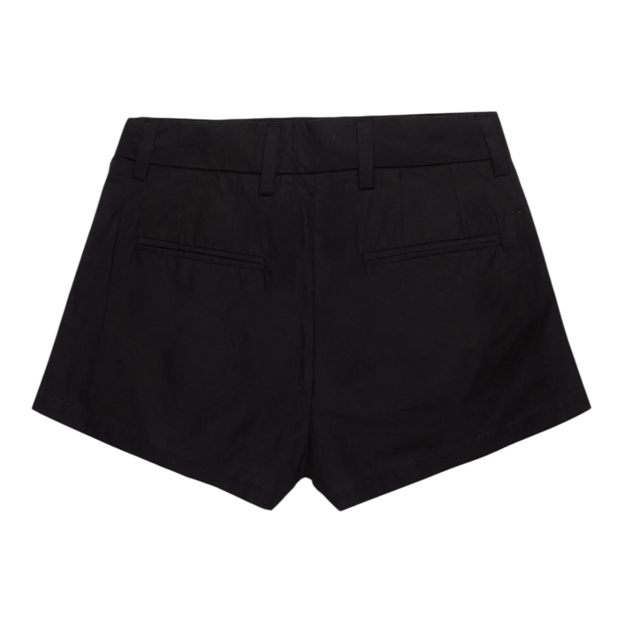 N°21 Short Tinta Unita con Logo per Bambina N2101D NERO N°21 