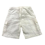 Zhoe &amp; Tobiah Solid Color Elastic Waist Bermuda Shorts White For Baby