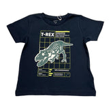 Name.It T-Shirt Crew Neck Solid Color With Print Black For Boys