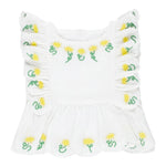 Stella Mccartney Camicia Giromanica Tinta Unita con Stampa per Neonata TU5A31N BIANCO STELLA McCARTNEY 