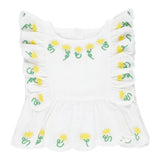 Stella Mccartney Camicia Giromanica Tinta Unita con Stampa per Neonata TU5A31N BIANCO STELLA McCARTNEY 