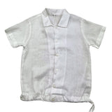 Le Bebe' Plain White Half Sleeve Shirt for Newborns