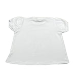 Mousse T-Shirt Girocollo Tinta Unita con Stampa per Bambina UNILEOT BIANCO MOUSSE 