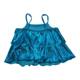 Gaelle Top tinta unita con Bretelle Azzurro per Bambina 2746TOP00472 AZZURRO GAELLE 