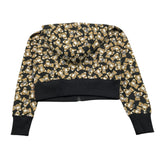 MOSCHINO felpa tinta unita con zip e cappuccio e fantasia Nero per Bambina HDF06F NERO MOSCHINO 