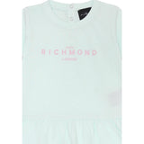 John Richmond Abito tinta unita con Stampa Verde Acqua per Bambina RIP25005VEJXXX VERDE ACQUA JOHN RICHMOND 