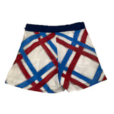 Simonetta Short Solid Color With White Pattern For Girls