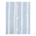 Fay Camicia Bicolore con Fantasia A Righe per Bambino FW5P30 AZZURRO FAY 