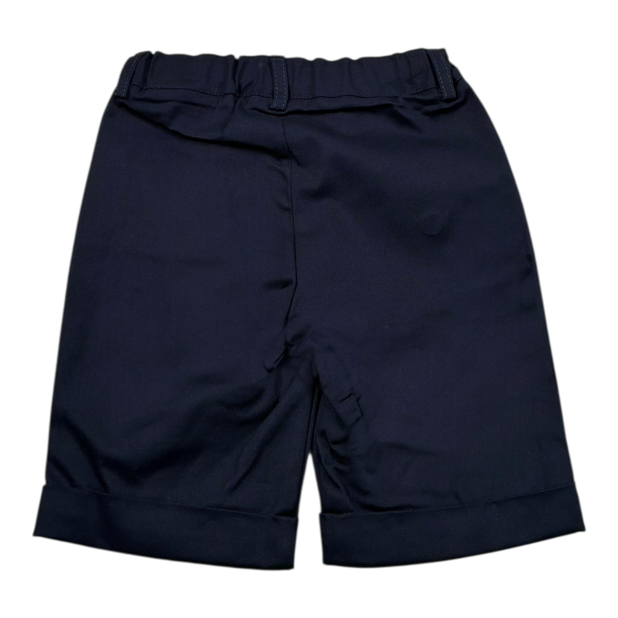 Aletta Bermuda Tinta Unita con Girovita Regolabile per Bambino M22044 BLU ALETTA 