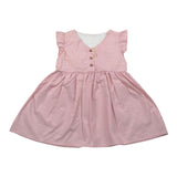 Babyvip Abito Tinta Unita con Microfantasia per Neonata 7760 ROSA BABYVIP 