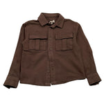 DUSTY COLOR camicia manica lunga tinta unita Marrone per Bambino DUXF4037OS MARRONE DUSTY COLOR 