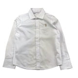TRUSSARDI camicia tinta unita con stampa Bianco per Bambino TBA25020CA BIANCO TRUSSARDI 