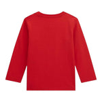 GUESS shirt girocollo tinta unita con stampa in contrasto Rosso per Neonato N4BI11I3Z4 ROSSO GUESS 