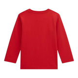GUESS shirt girocollo tinta unita con stampa in contrasto Rosso per Neonato N4BI11I3Z4 ROSSO GUESS 