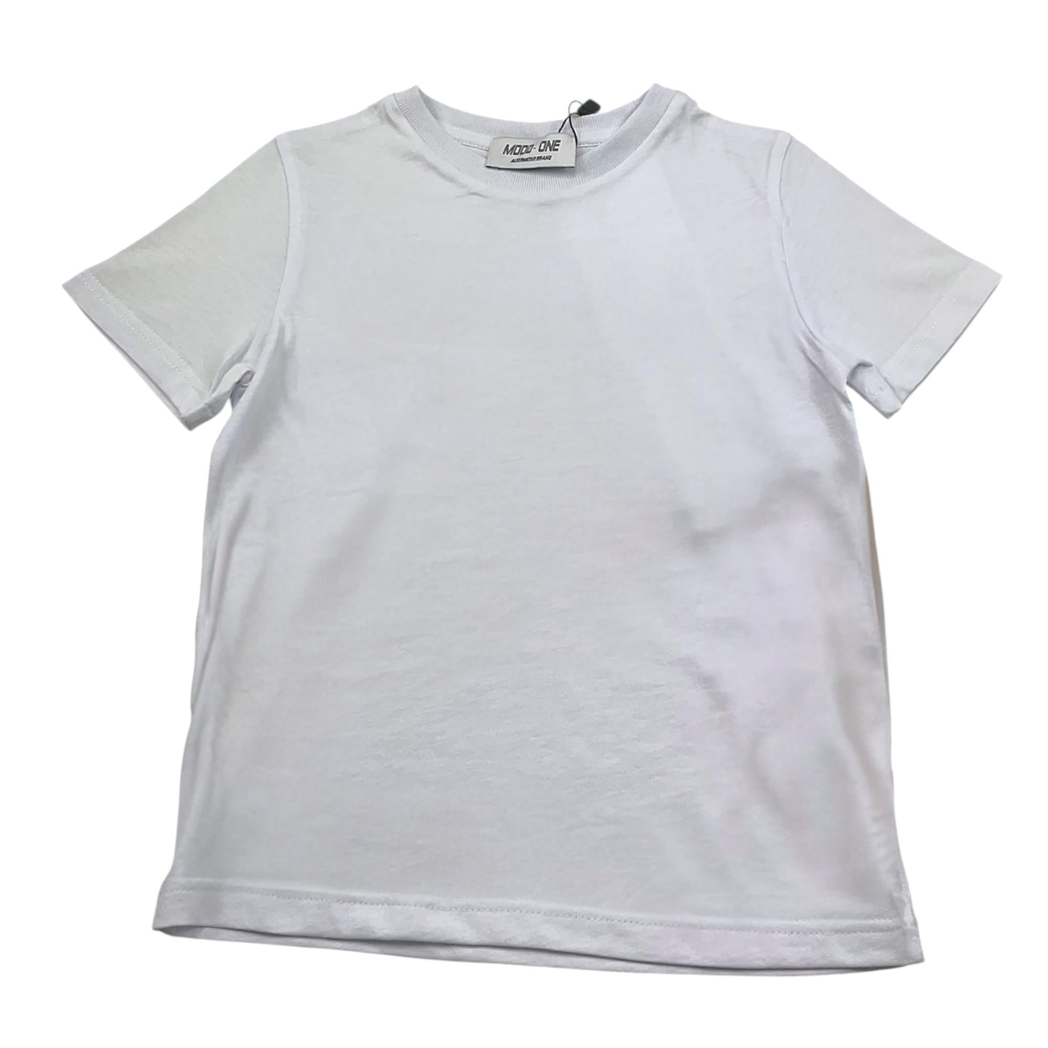 Mood_One T-Shirt Girocollo Tinta Unita per Bambino 02BABY BIANCO MOOD_ONE 