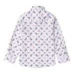 SARABANDA camicia tinta unita con stampa biciclette Bianco per Neonato A122 BIANCO SARABANDA 