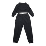 FUN & FUN completo 2pz felpa-pantalone tinta unita Nero per Neonata FBCM00006N NERO FUN & FUN 