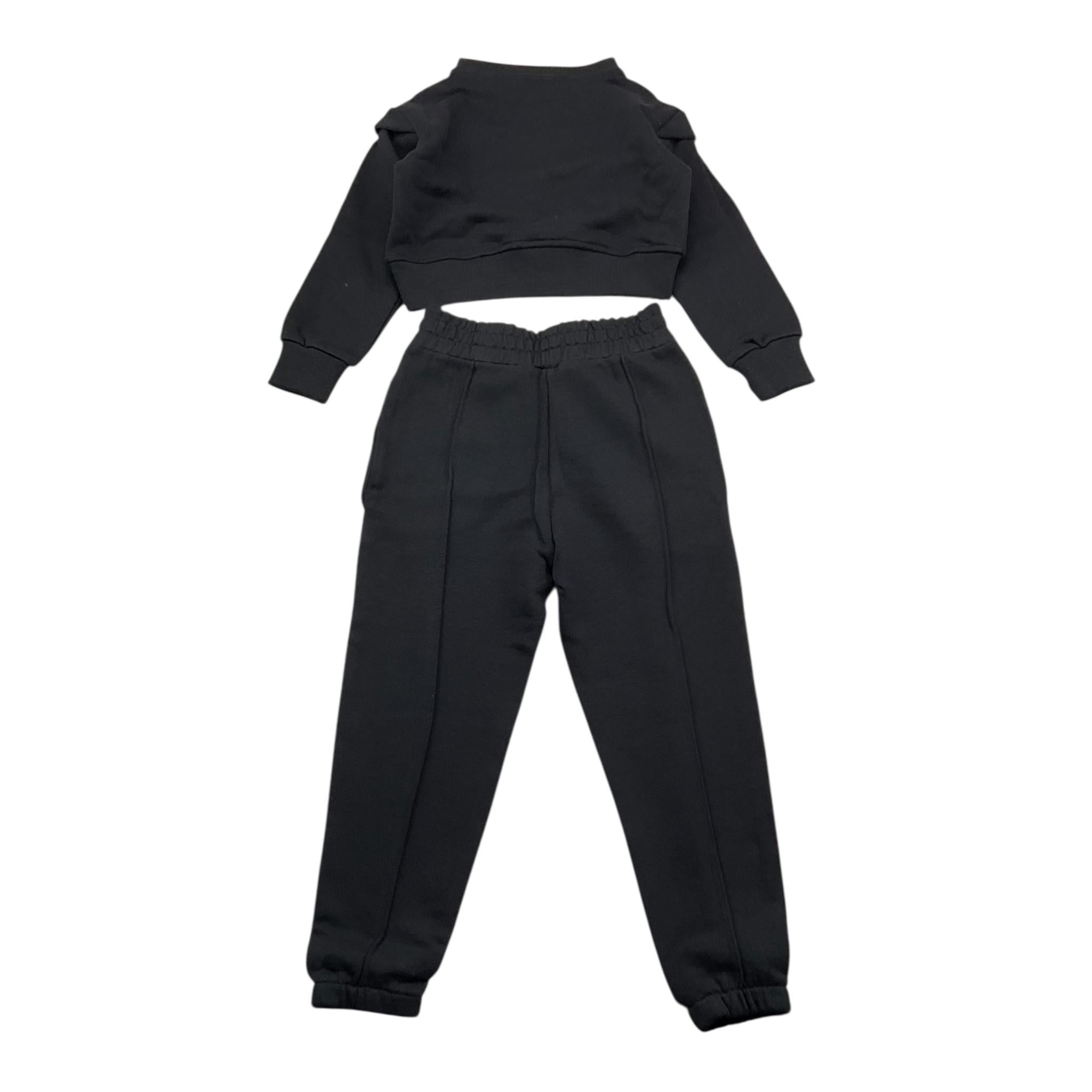 FUN & FUN completo 2pz felpa-pantalone tinta unita Nero per Neonata FBCM00006N NERO FUN & FUN 