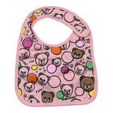 Moschino Set 3 Pezzi Body-Bavetta per Neonata MMY08D ROSA MOSCHINO 