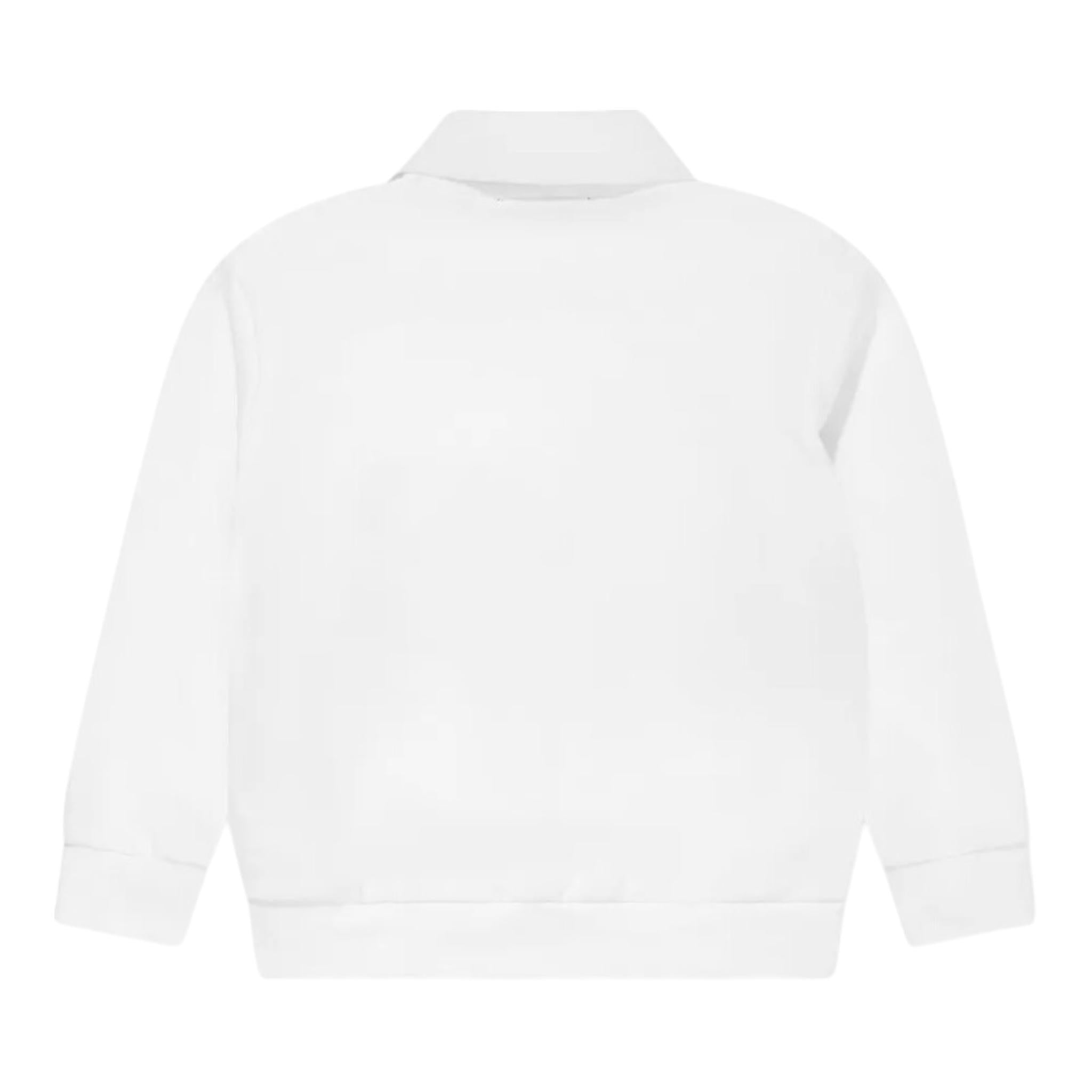 MISSONI felpa modello polo tinta unita con ricami in contrasto Bianco per Bambino MV4Q00 BIANCO MISSONI 