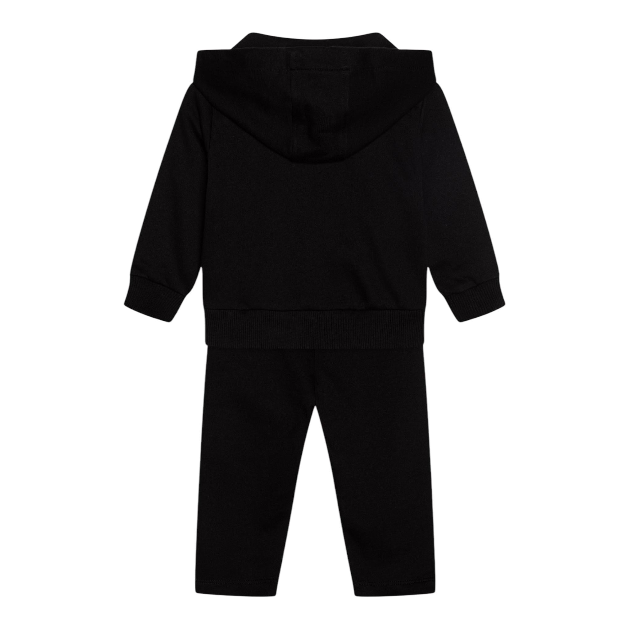 MOSCHINO completo 2 pezzi felpa-pantalone tinta unita Nero per Bambino MUK04YX NERO MOSCHINO 