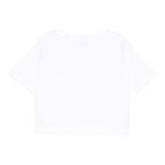 Il Gufo T-Shirt Girocollo Tinta Unita con Ricamo per Neonata P25TS473MF001N BIANCO IL GUFO 