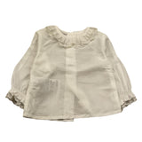 PAZ RODRIGUEZ camicia manica lunga tinta unita Panna per Neonata 006150910 PANNA PAZ RODRIGUEZ 