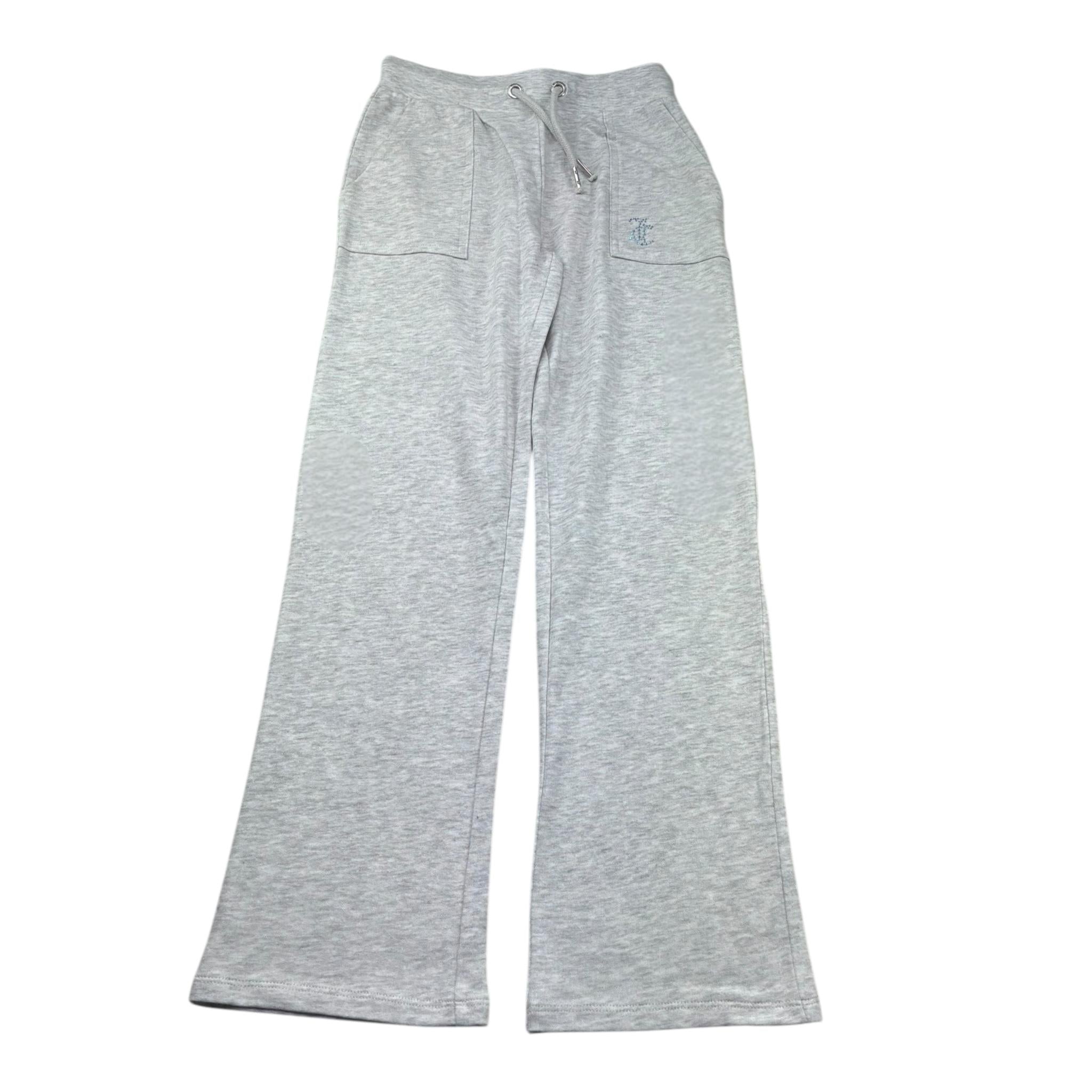 Juicy Couture Pantalone Tinta Unita Modello A Palazzo per Bambina JBX6712 GRIGIO JUICY COUTURE 