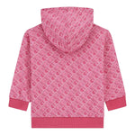 GUESS felpa chiusa con cappuccio tint unita con stampe logo Rosa per Bambina K4YQ00KA6R4 ROSA GUESS 