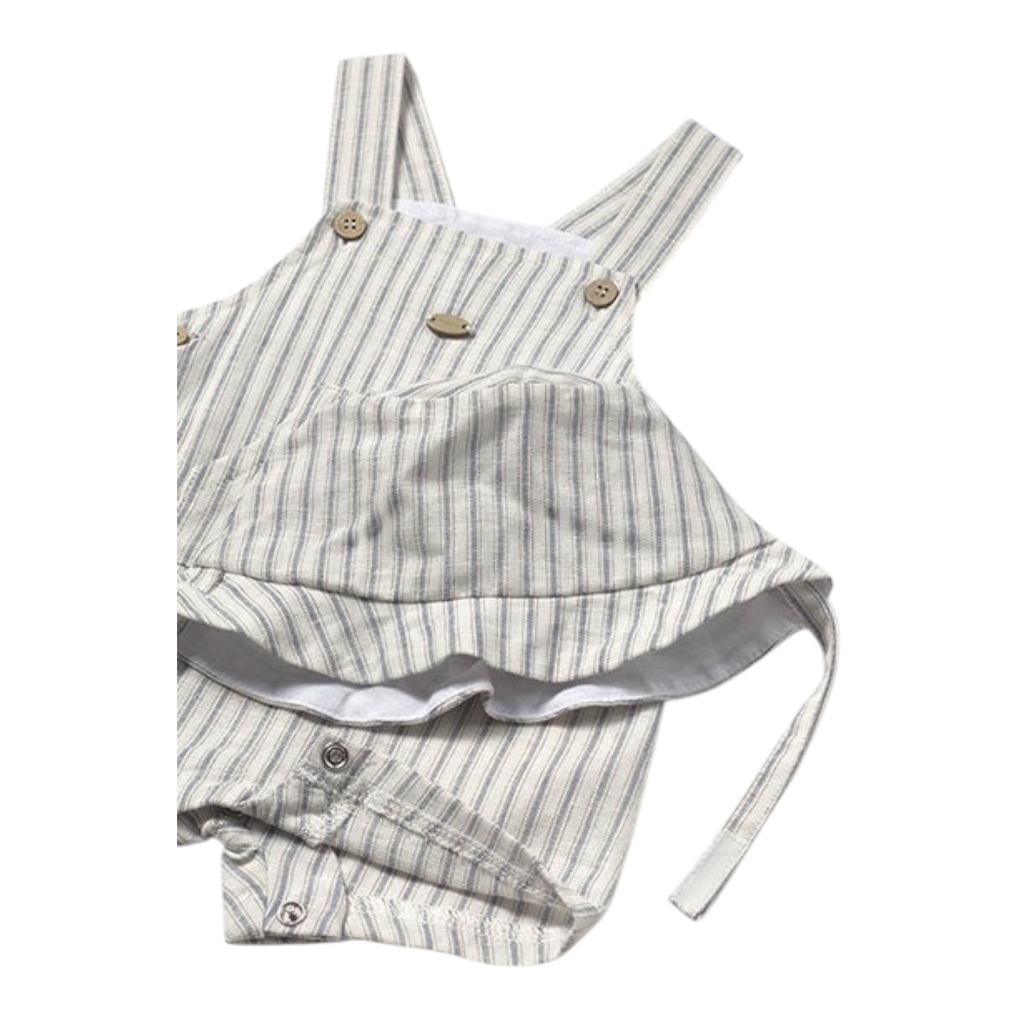 Mayoral Completo 2 Pezzi Salopette-Cappello per Neonato 16016 BIANCO MAYORAL 