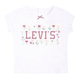 Levi'S T-Shirt Tinta Unita Girocollo con Stampa per Neonata FHNFJ BIANCO LEVI'S 