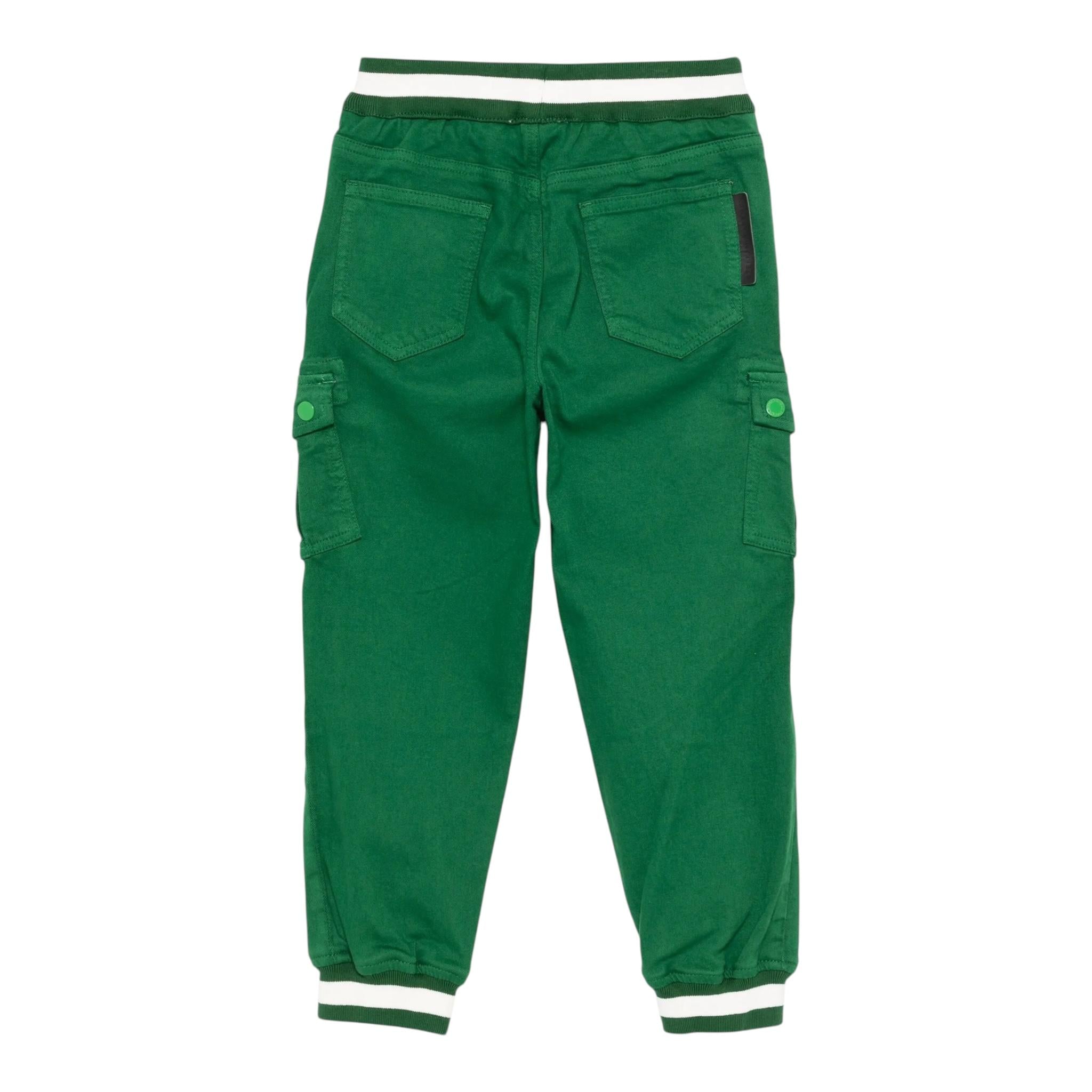STELLA McCARTNEY pantalone tinta unita con elastico in vita Verde per Neonato TV6R70N VERDE STELLA McCARTNEY 
