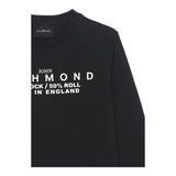 JOHN RICHMOND felpa chiusa girocollo tinta unita con logo Nero per Bambino RBA24047FE NERO JOHN RICHMOND 