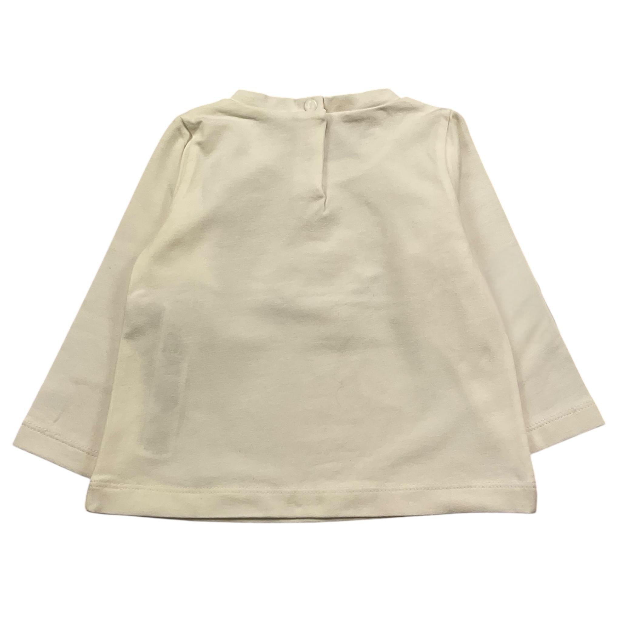 LIU JO shirt girocollo tinta unita con stampa in contrasto Bianco per Neonata KF2194 BIANCO LIU JO 