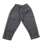 Play Up Jeans Tinta Unita con Elastico In Vita per Neonato PA022AP11605 NERO PLAY UP 